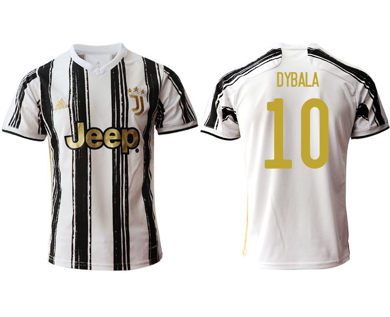 Men 2020-2021 club Juventus home aaa version #10 white Soccer Jerseys->juventus jersey->Soccer Club Jersey